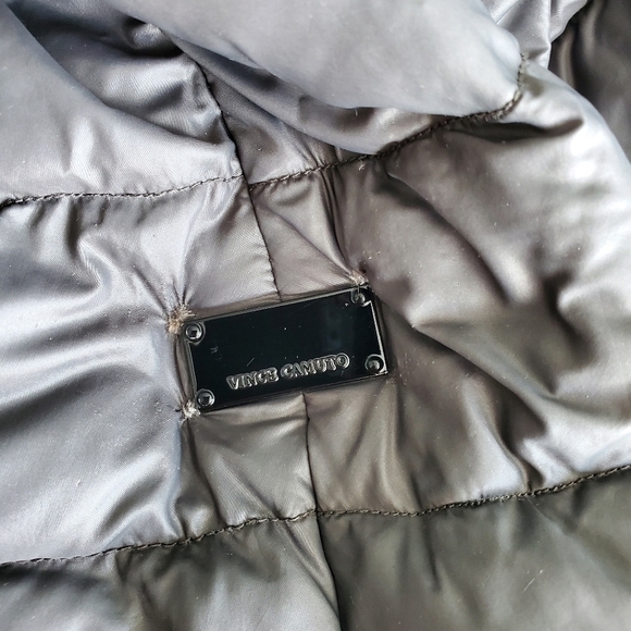 Vince Camuto Gray Puffer Down Jacket - Picture 4 of 8